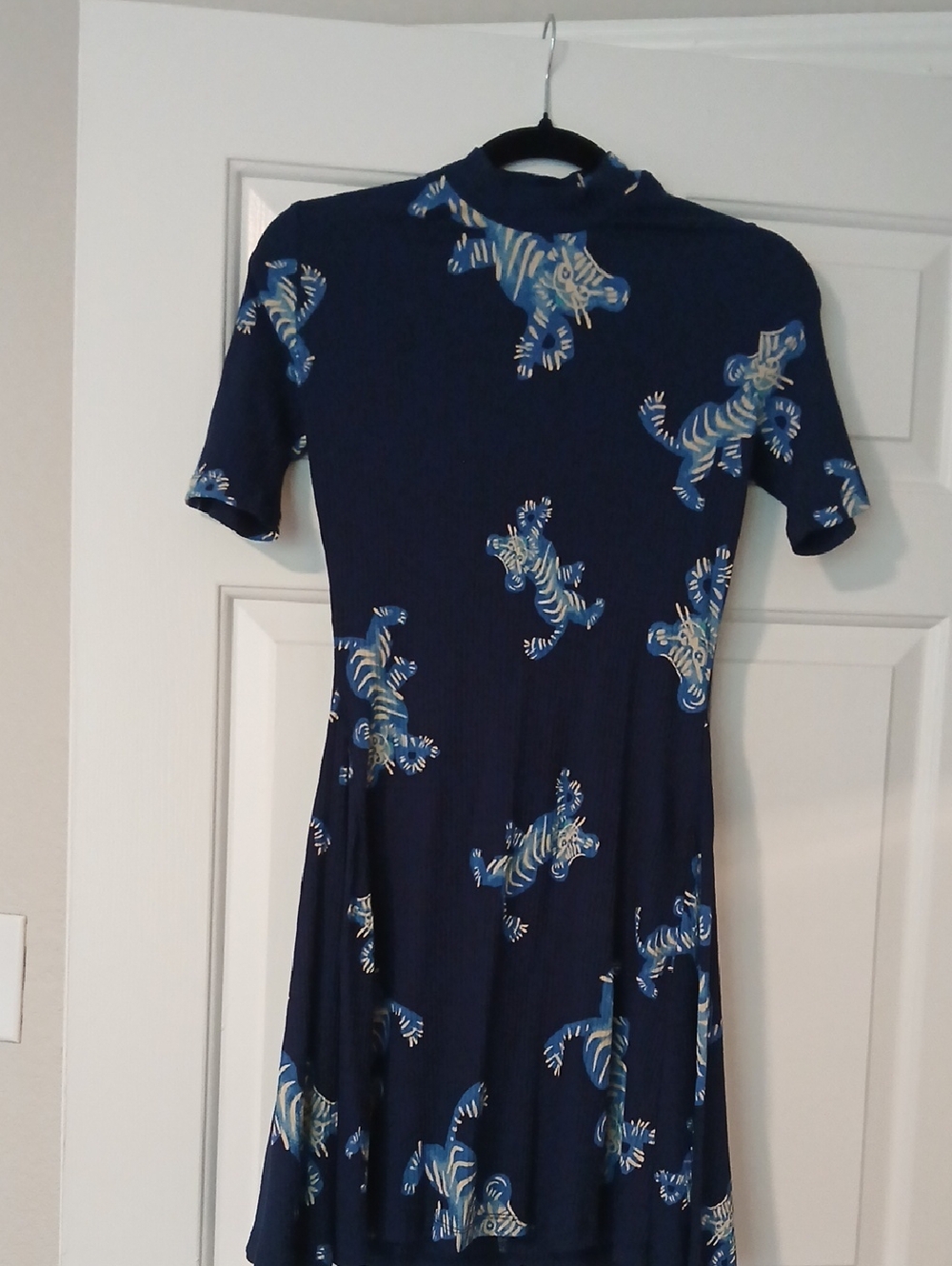 NWT Desigual Navy Blue Tiger Dress M